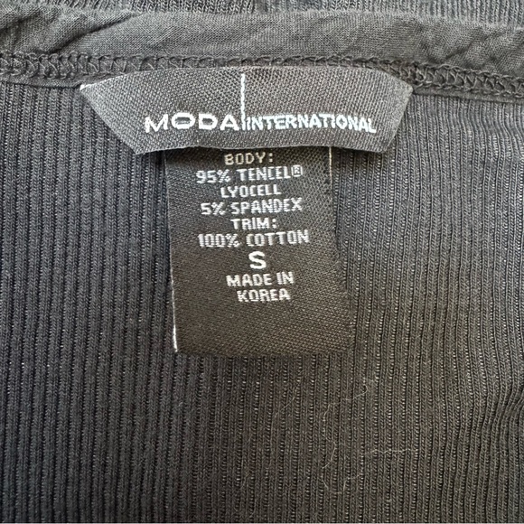 Vintage Y2K Moda International Ribbed Henley Long Sleeve Top - Picture 11 of 12